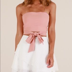 Peachy Strapless Talk Big Top